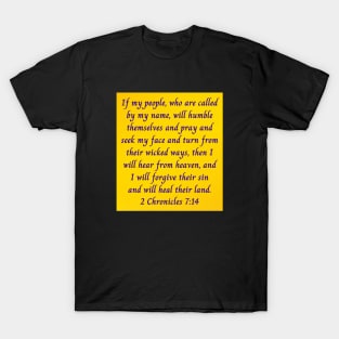 Bible Verse 2 Chronicles 7:14 T-Shirt